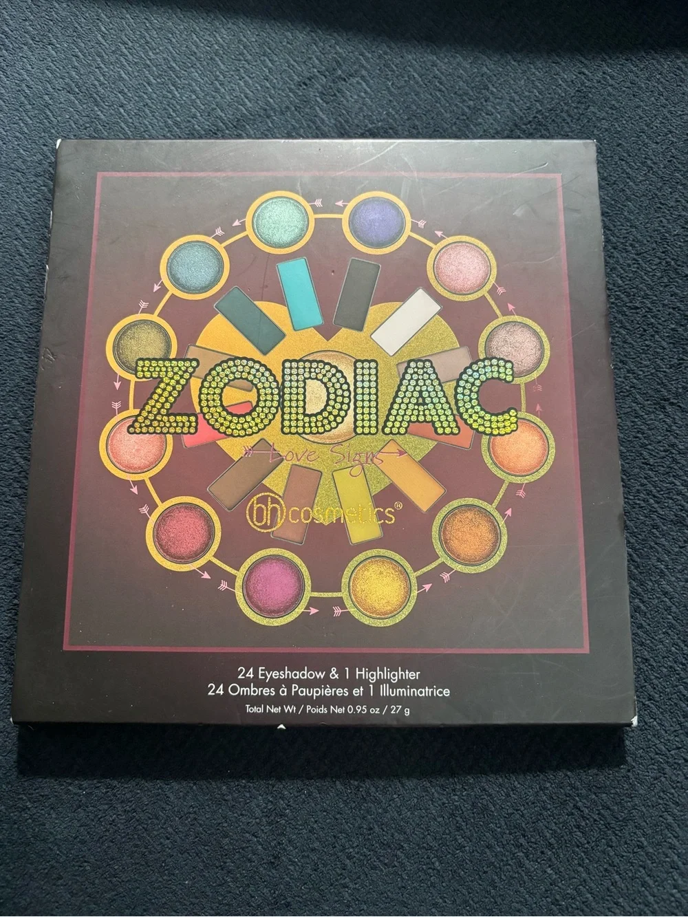 Zodiac Love Signs By BH Cosmetics 24 Eyeshadow & 1 Highlighter 0.95 Oz.